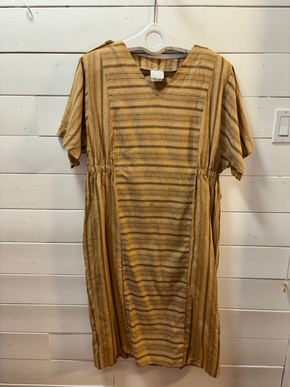 RELANCE Brown Striped Midi Dress XXL - Picture 4 of 15